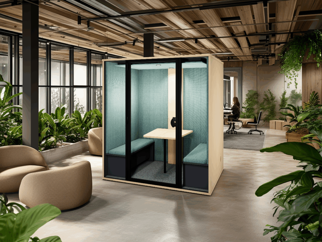 Bulle de réunion sans travaux cabine acoustique