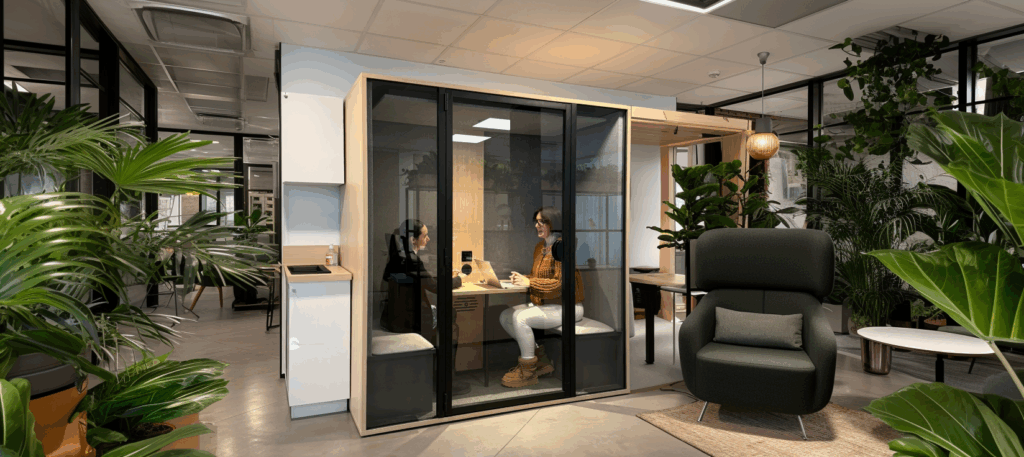 salle de réunion 6 personnes cabine acoustique